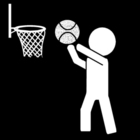 Målarbild basket