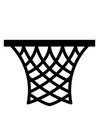 Målarbild basket