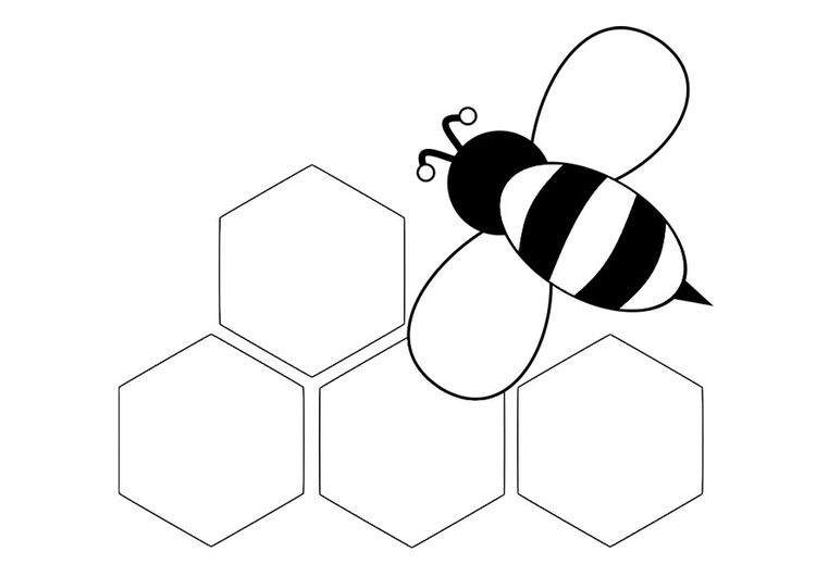 Målarbild bi - baksida