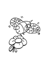 malarbild bi och blomma