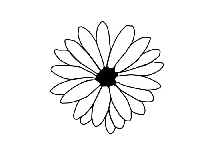 Målarbild blomma