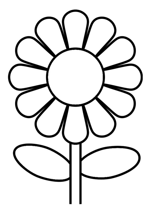 Målarbild blomma