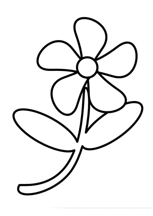 Målarbild blomma