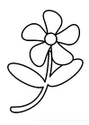 malarbild blomma