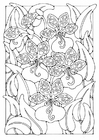malarbild blommor