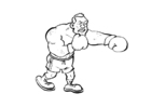 malarbild boxning
