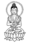 F�rgl�ggningsbilder buddha
