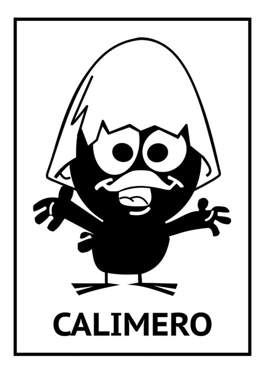 Målarbild Calimero