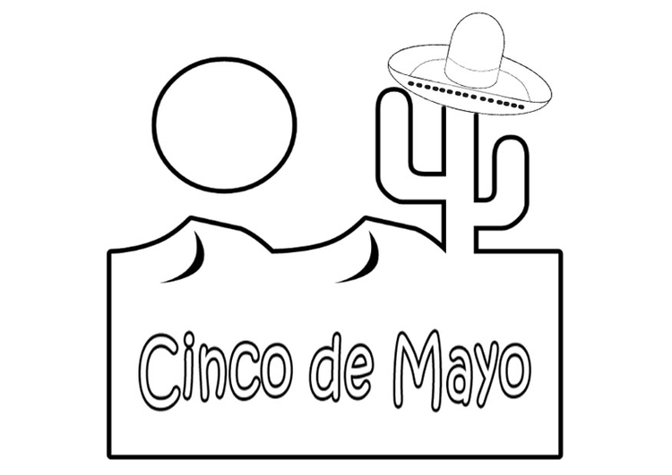 Målarbild Cinco de Mayo - femte maj