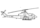 malarbild Cobra helikopter