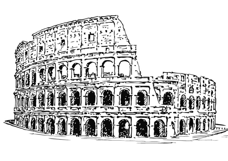 Målarbild Colosseum