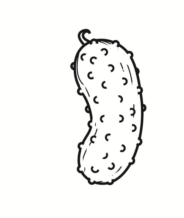 Målarbild cornichon - liten gurka