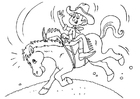Målarbild cowboy