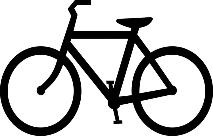 Målarbild cykel