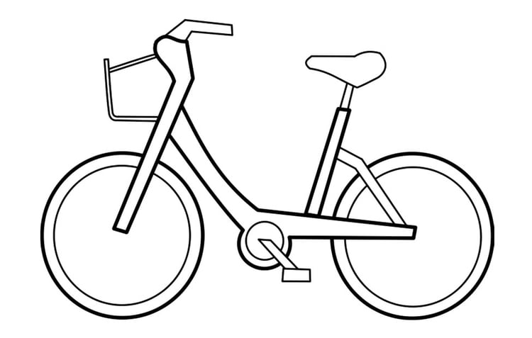 Målarbild cykel