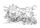 malarbild cykling
