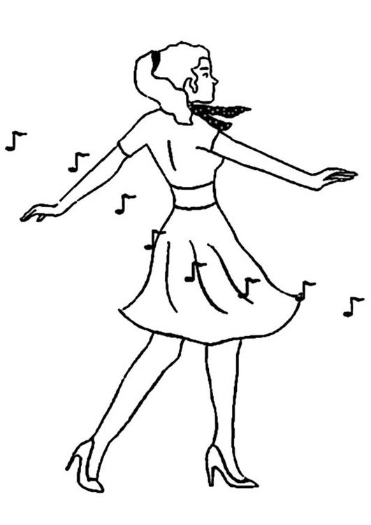 dansande flicka