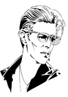 F�rgl�ggningsbilder David Bowie