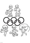 F�rgl�ggningsbilder de olympiska spelen