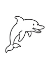Målarbild delfin
