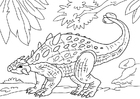 F�rgl�ggningsbilder dinosaur - ankylosaurus