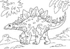 F�rgl�ggningsbilder dinosaur - stegosaurus