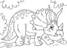 F�rgl�ggningsbilder dinosaur - triceratops