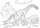 F�rgl�ggningsbilder dinosaurie - diplodocus