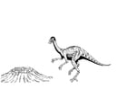F�rgl�ggningsbilder dinosaurie vid sitt bo