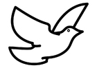 Målarbild duva