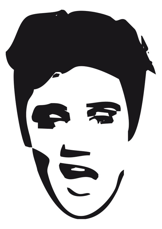 Målarbild Elvis Presley