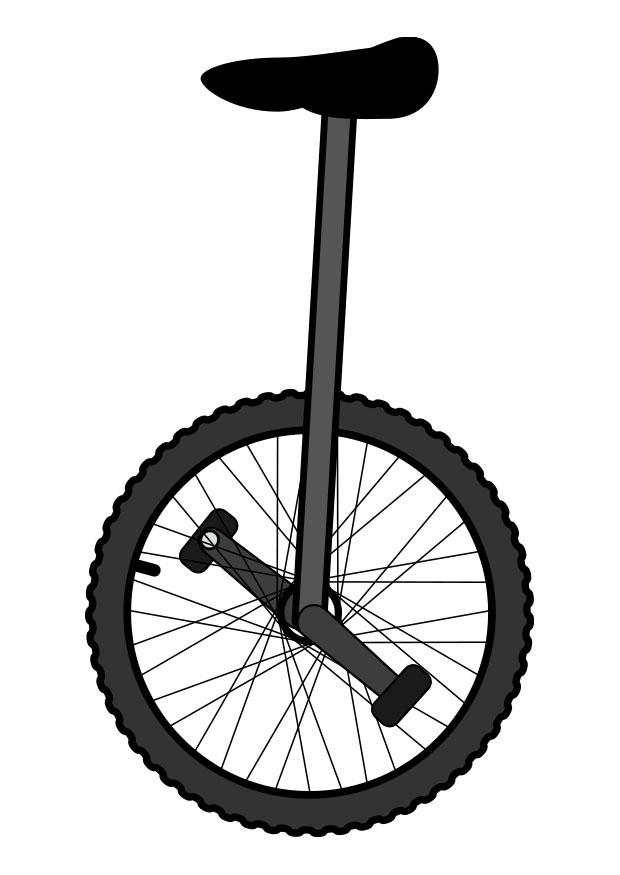 Målarbild enhjuling