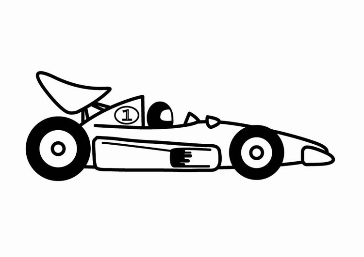 Målarbild F1 racerbil