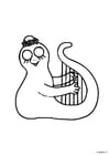 F�rgl�ggningsbilder Familjen Barbapapa - harpa