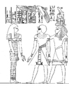 Målarbild farao Amenophis III