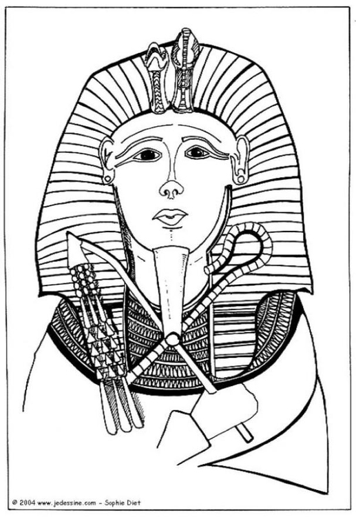 Målarbild farao