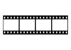 F�rgl�ggningsbilder filmremsa, filmanegation