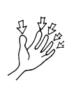 malarbild fingrar