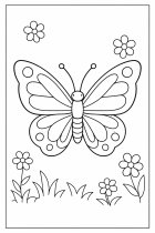 fjäril med blommor