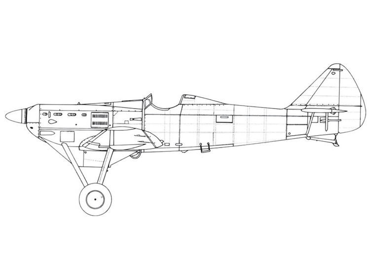 Målarbild flygplan - D500
