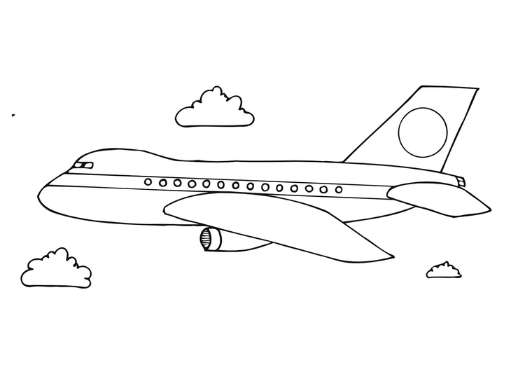 Målarbild flygplan