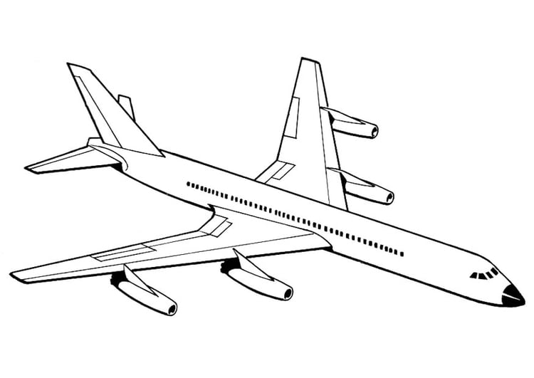 Målarbild flygplan