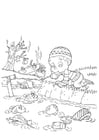 F�rgl�ggningsbilder förorenat vatten