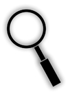 Målarbild förstoringsglas