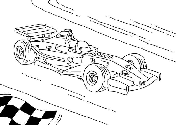 Målarbild Formel 1 race bil