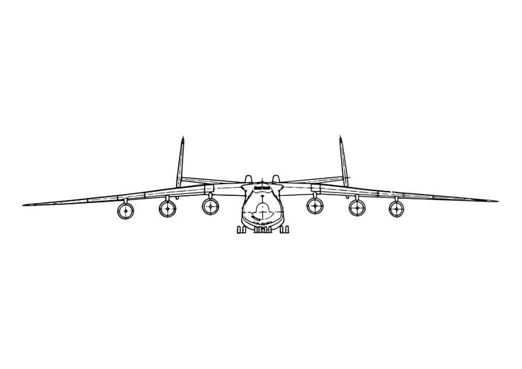 Målarbild framsidan av flygplan