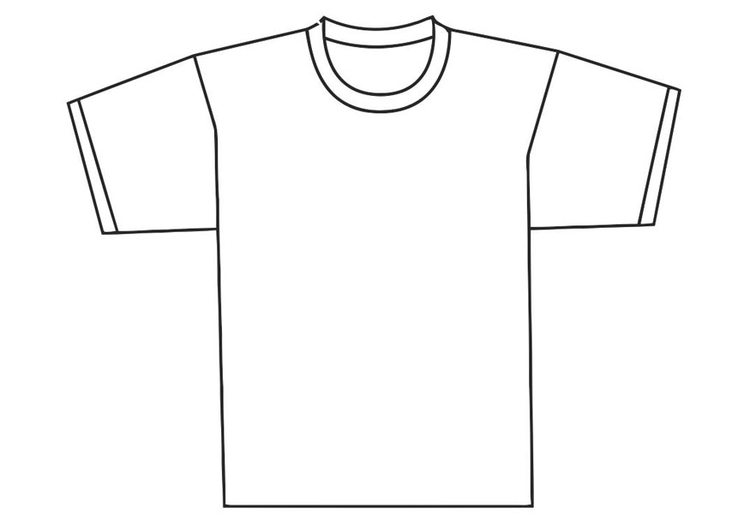 Målarbild framsidan av t-shirt