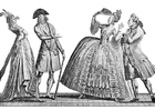 F�rgl�ggningsbilder franskt mode 1778