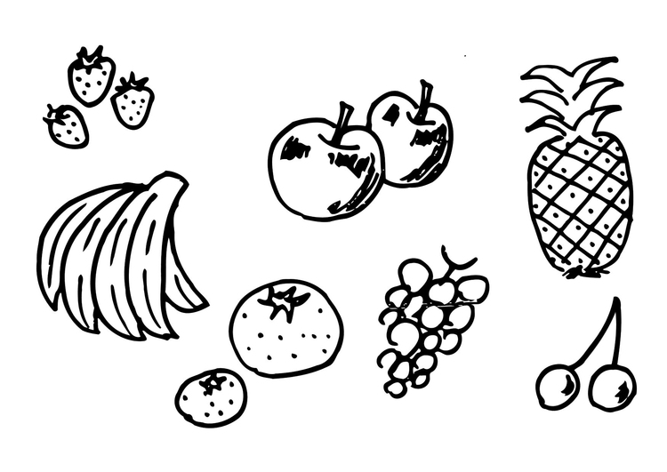 Målarbild frukt