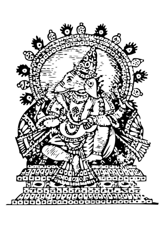 Målarbild Ganesh